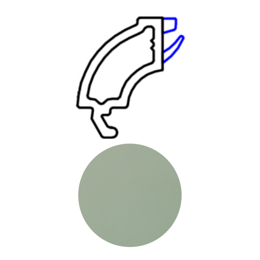 Veka FS70 Ovolo UPVC Window Glazing Bead - P107155