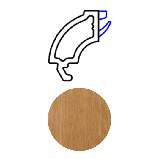 Veka FS70 Ovolo UPVC Window Glazing Bead - P107155